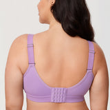 Women's Full Coverage Wireless Unlined Bra Rose Purple