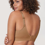 Women's Full Coverage Wireless Unlined Bra Gravel Beige