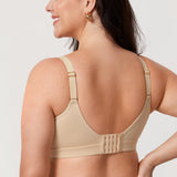 Women's Full Coverage Wireless Unlined Bra Gravel Beige