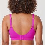 Women's Full Coverage Wireless Unlined Bra Rose Purple