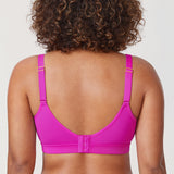 Women's Full Coverage Wireless Unlined Bra Rose Purple