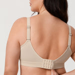 Women's Full Coverage Wireless Unlined Bra Gravel Beige