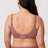 Women's Full Coverage Wireless Unlined Bra Rose Purple