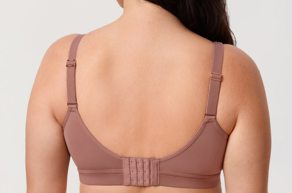 Women's Full Coverage Wireless Unlined Bra Rose Purple