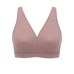 Women's Full Coverage Wireless Unlined Bra Gravel Beige