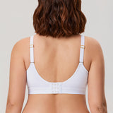 Women's Full Coverage Wireless Unlined Bra Rose White