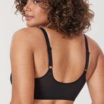 Women's Vintage Lace Front Closure Bra Black