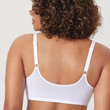 Women's Vintage Lace Front Closure Bra White