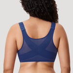 Women's Plunge Back Posture Bra Barely Buff