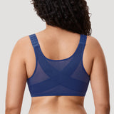 Women's Plunge Back Posture Bra Barely Buff