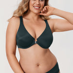 Women's Plunge Back Posture Bra Black