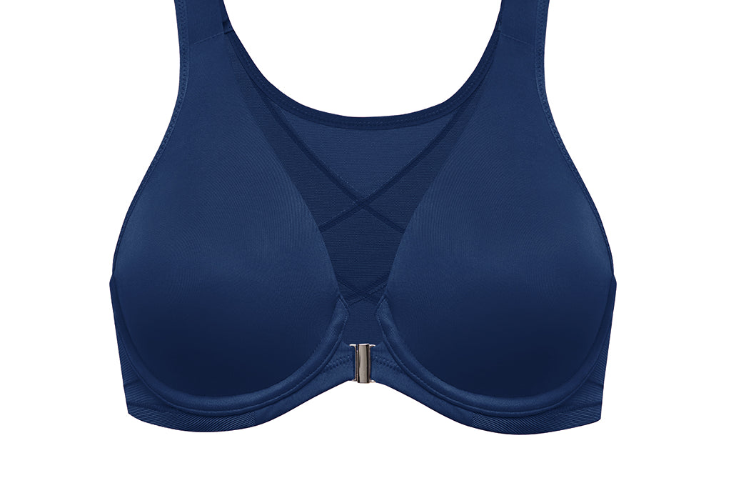 Women's Plunge Back Posture Bra Black