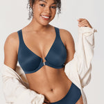 Women's Plunge Back Posture Bra Black