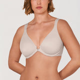 Women's Plunge Back Posture Bra Vanilla White @model_info:ES1