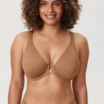 Women's Plunge Back Posture Bra Gravel Beige