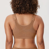 Women's Plunge Back Posture Bra Gravel Beige