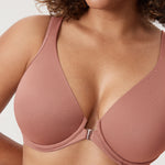 Women's Plunge Back Posture Bra Vintage Rose