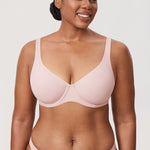 Women's Unlined Balconette Bra Brown Purple