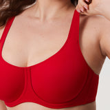 Women's Supportive Full Coverage Bra Glaze Purple