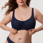 Women's Supportive Full Coverage Bra Glaze Purple