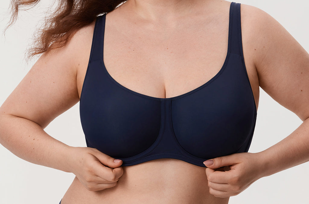 Women's Supportive Full Coverage Bra Glaze Purple