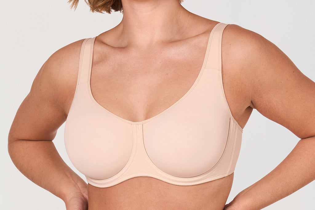 Women's Supportive Full Coverage Bra Beige