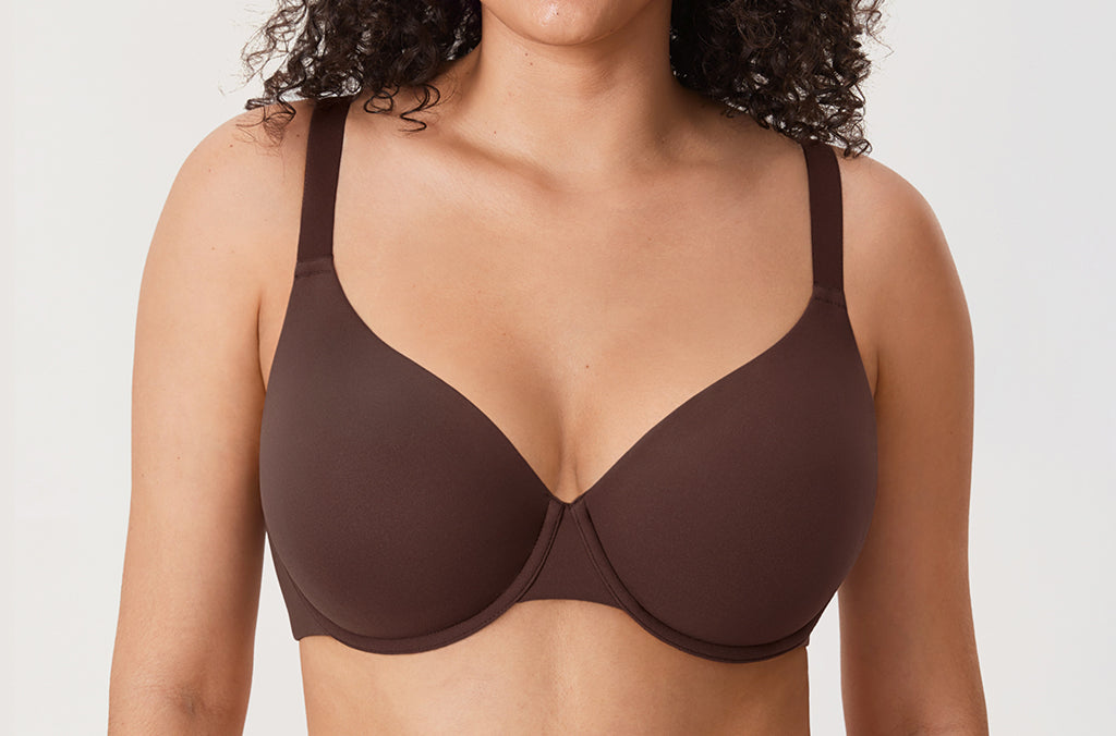 Women's Everyday Plunge Underwire Bra Hazelnut