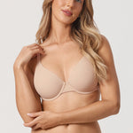 Women's Everyday Plunge Underwire Bra Warm Beige