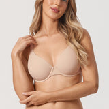 Women's Everyday Plunge Underwire Bra Warm Beige