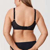 Women's Sheer Mesh Full Coverage Bra Brown Purple