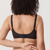 Women's Sheer Mesh Full Coverage Bra Brown Purple