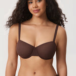 Women's Sheer Mesh Balconette Bra Sargasso