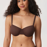 Women's Sheer Mesh Balconette Bra Sargasso