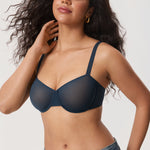 Women's Sheer Mesh Balconette Bra Sargasso