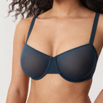 Women's Sheer Mesh Balconette Bra Sargasso