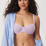 Women's Sheer Mesh Balconette Bra Sargasso