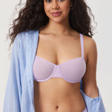 Women's Sheer Mesh Balconette Bra Sargasso