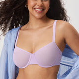 Women's Sheer Mesh Balconette Bra Sargasso