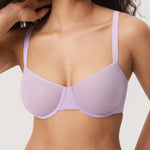 Women's Sheer Mesh Balconette Bra Sargasso