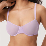 Women's Sheer Mesh Balconette Bra Sargasso
