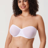 Women's Mesh Unlined Strapless Bra Barely Buff