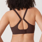 Women's Convertible X-Back Front Closure Bra - Underwire/Unlined/Racerback Hazelnut