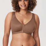 Women's Soft X-shaped Back Posture Bra Sandalwood Brown