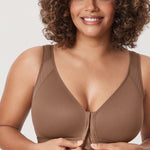Women's Soft X-shaped Back Posture Bra Sandalwood Brown