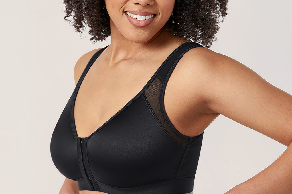 Women's Soft X-shaped Back Posture Bra Black