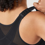 Women's Soft X-shaped Back Posture Bra Black