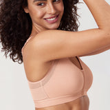 Women's Soft X-shaped Back Posture Bra Blush Beige