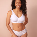 Women's Soft X-shaped Back Posture Bra White