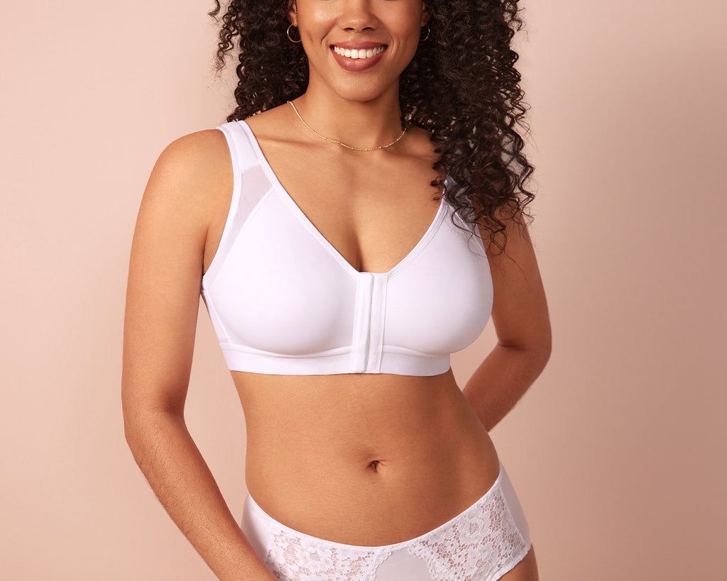 Women's Soft X-shaped Back Posture Bra White