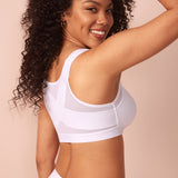 Women's Soft X-shaped Back Posture Bra White